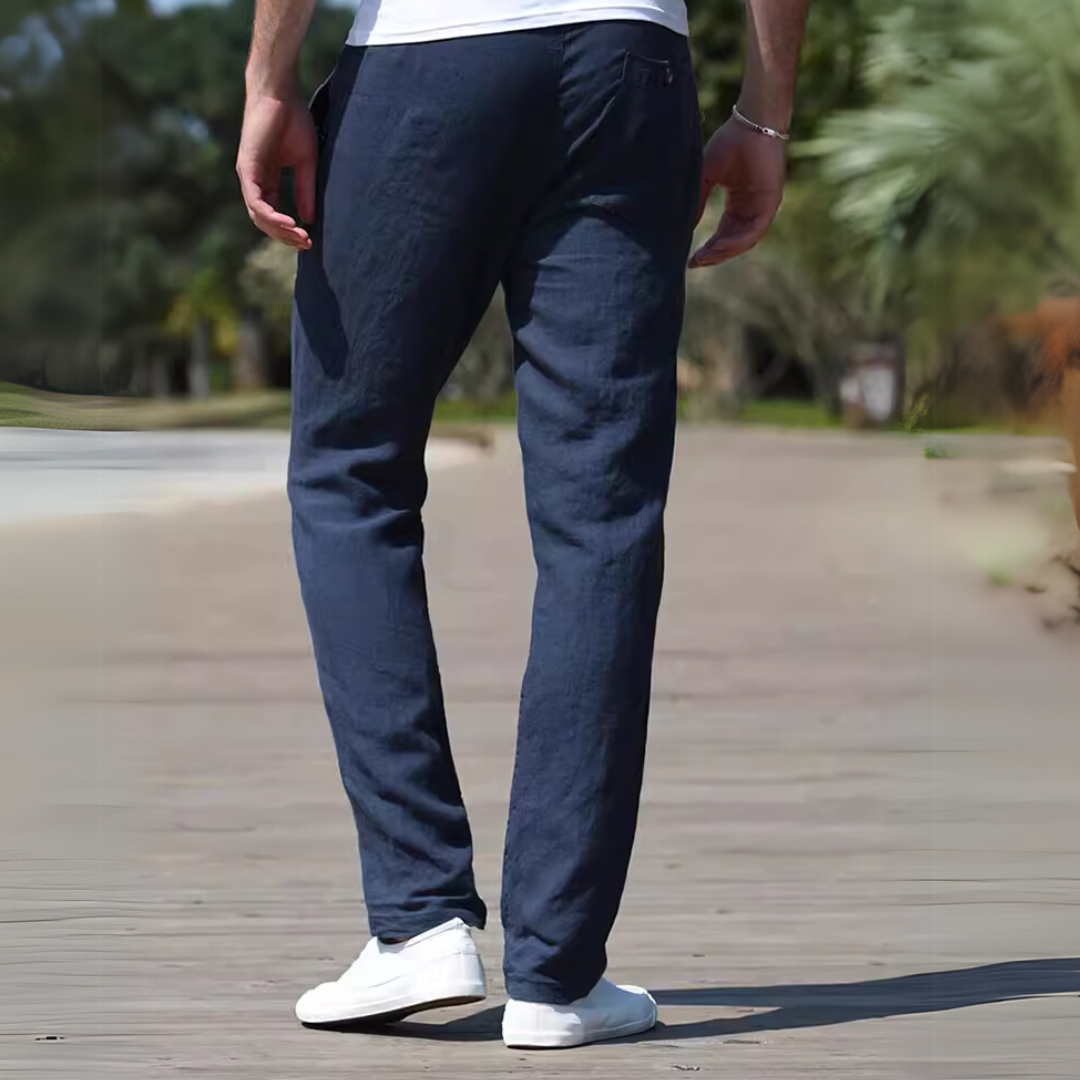 BREEZE | 通気性のあるコットンリネンパンツ