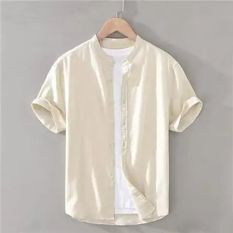 ASAKINU | コットンリネンサマーシャツ