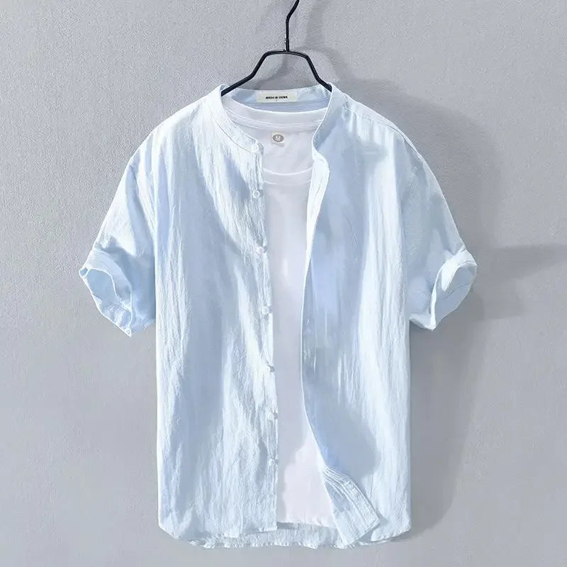 ASAKINU | コットンリネンサマーシャツ
