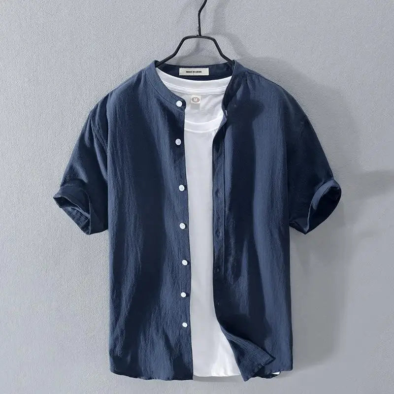 ASAKINU | コットンリネンサマーシャツ