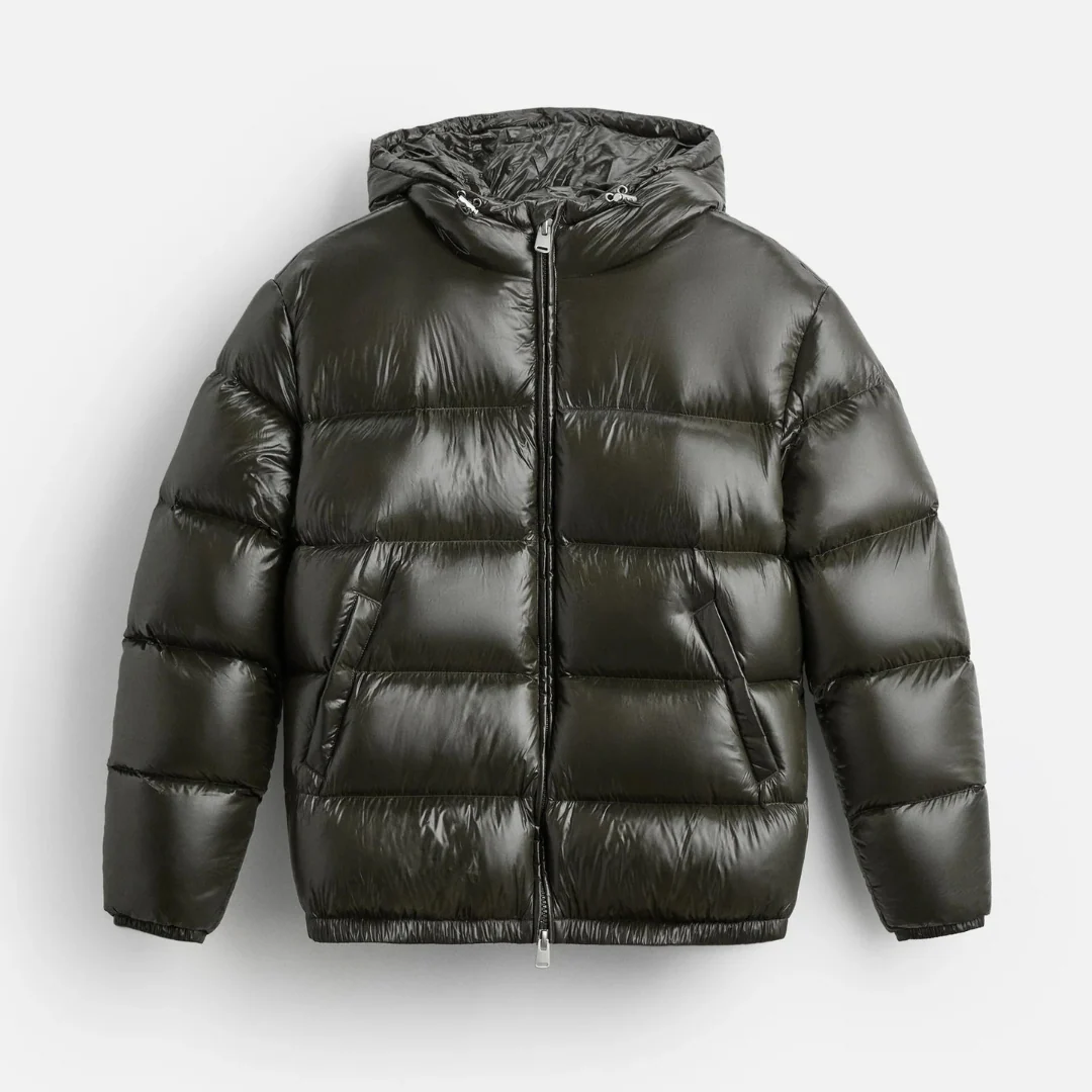Aurelio | メンズパファージャケット – オーバーサイズフィット – 撥水加工 – キルティング – フード付き