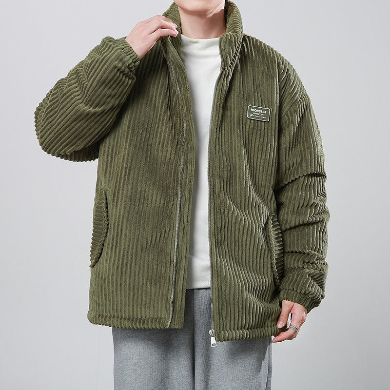 Fiorenzo | メンズジャケット – コーデュロイ – 中綿入り – リラックスフィット – スタンドカラー – ジッパー