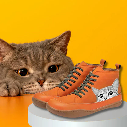 Savrani™ | 猫好きのためのレザーブーツ