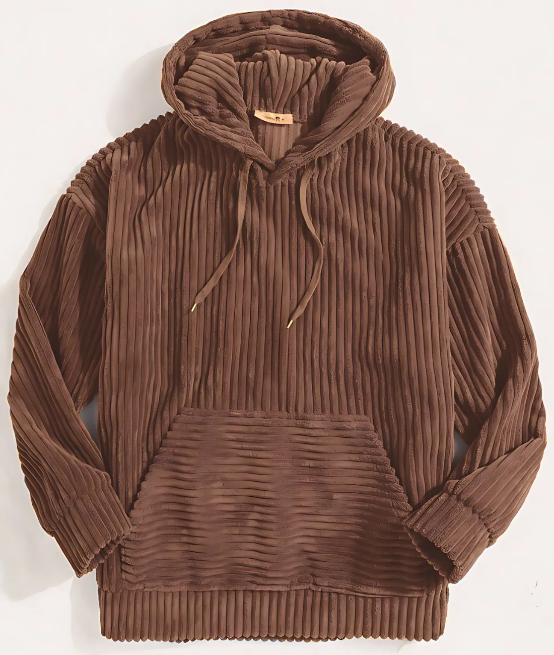 Fortunato | メンズフーディ – コーデュロイ – オーバーサイズリラックスフィット – カンガルーポケット – リブ袖