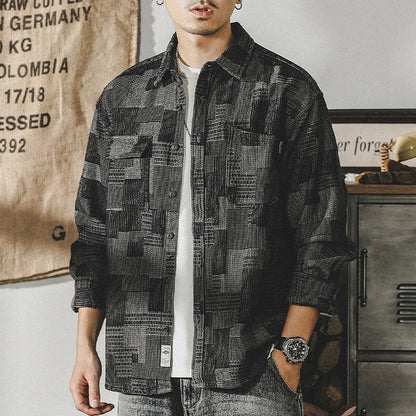 CHIKAYASU | 長袖チェックレトロシャツ P0087