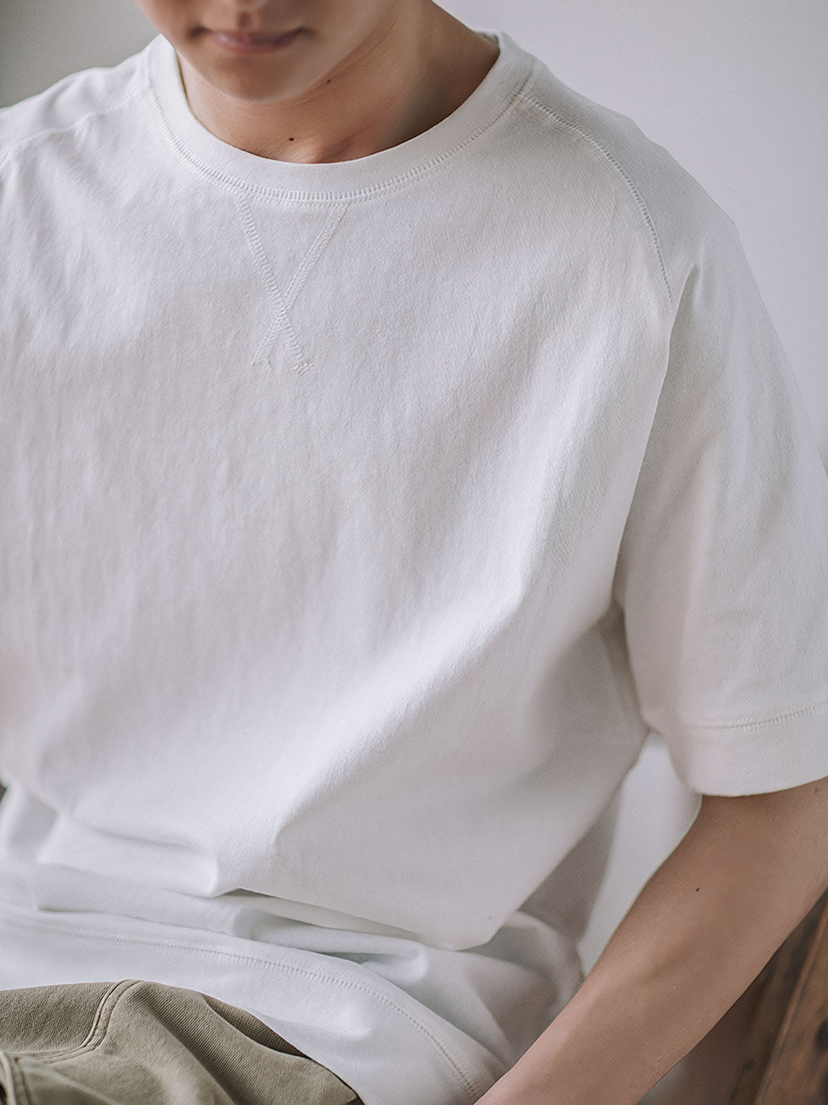 メンズ コットン半袖クルーネックTシャツ — 5色展開のデイリーカジュアルウェア