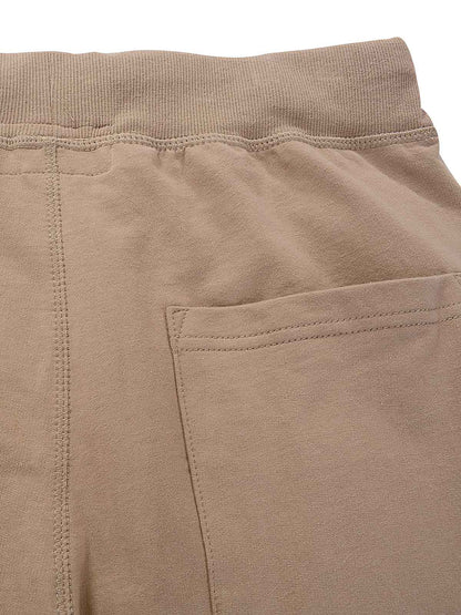 メンズ コットンスウェットショートパンツ — ドローストリングウエストのリラックスカジュアルスタイル