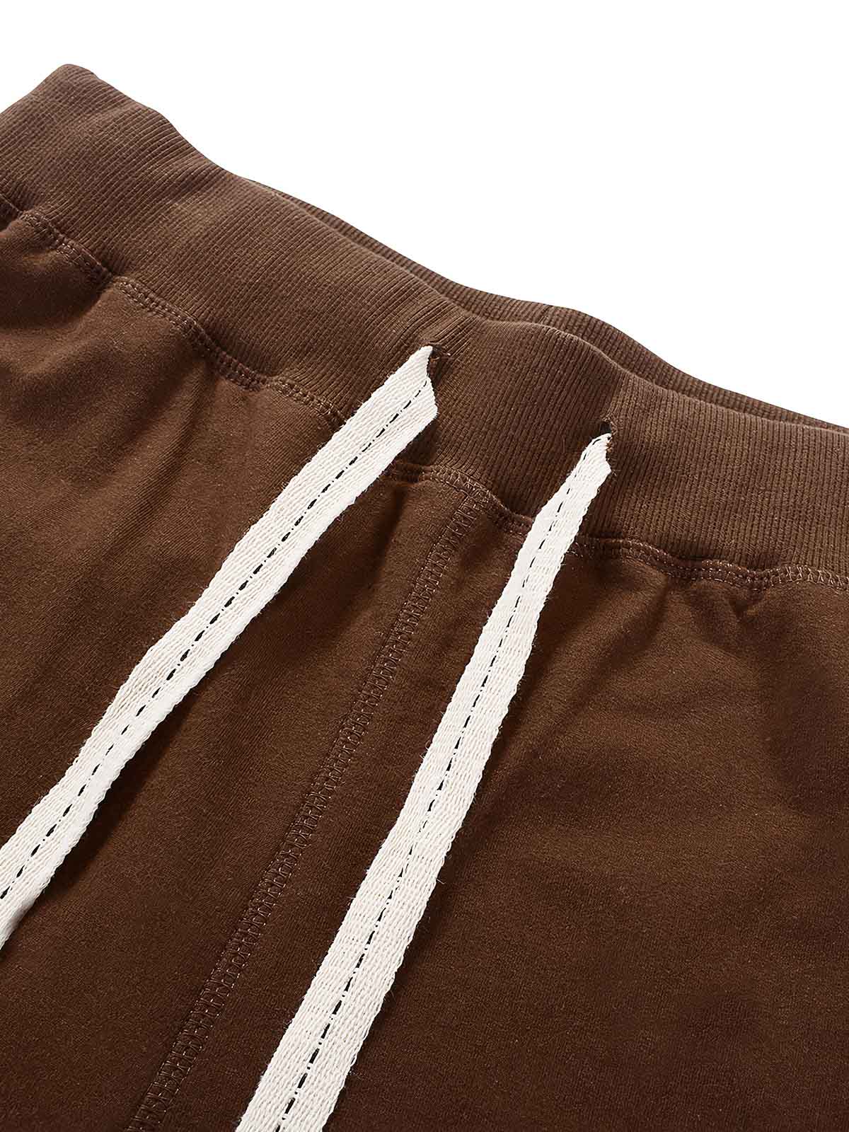 メンズ コットンスウェットショートパンツ — ドローストリングウエストのリラックスカジュアルスタイル
