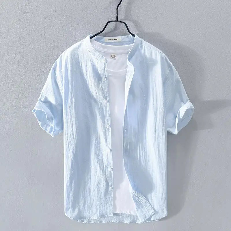ASAKINU | コットンリネンサマーシャツ