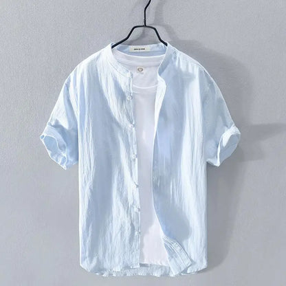 ASAKINU | コットンリネンサマーシャツ