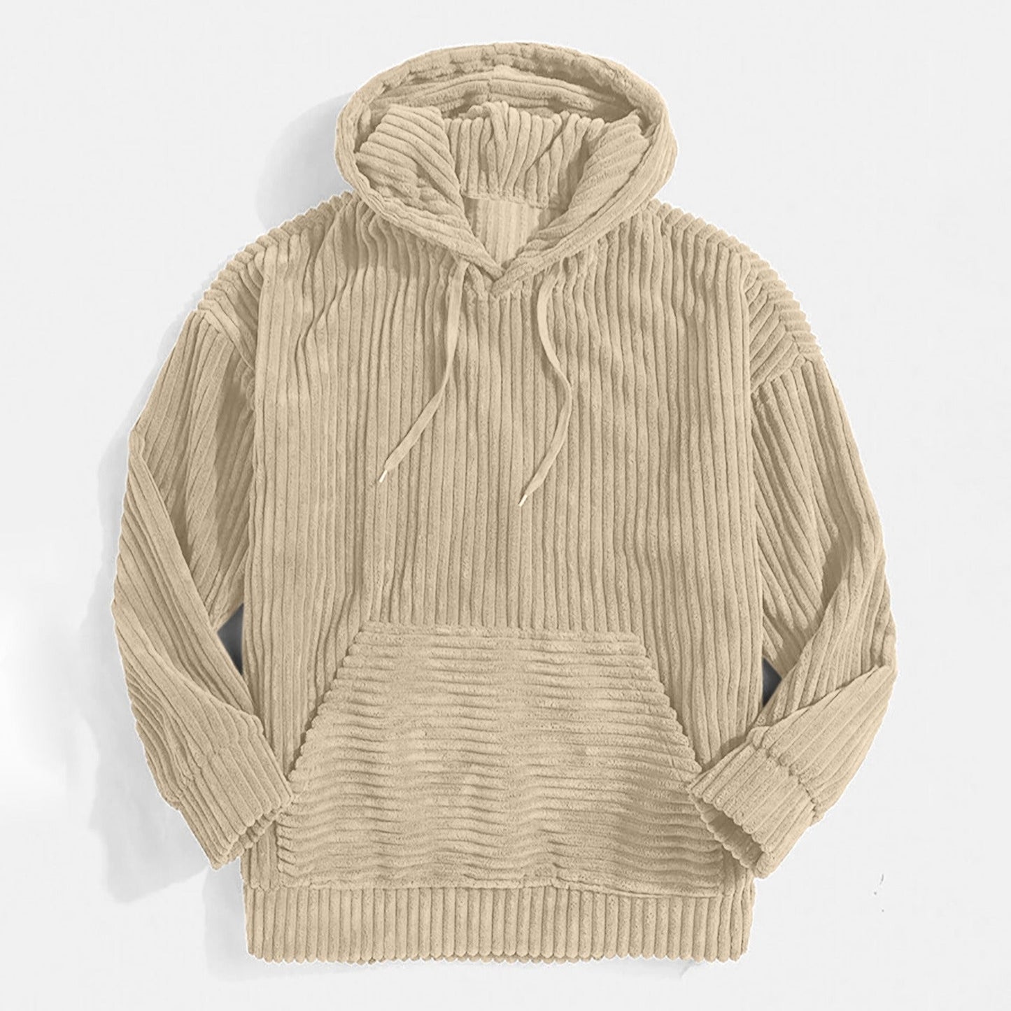 Fortunato | メンズフーディ – コーデュロイ – オーバーサイズリラックスフィット – カンガルーポケット – リブ袖