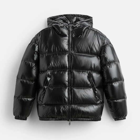 Aurelio | メンズパファージャケット – オーバーサイズフィット – 撥水加工 – キルティング – フード付き